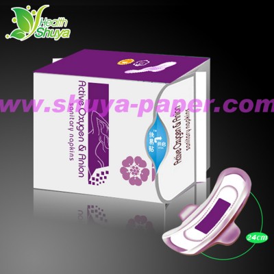 Gift box with ladies hygiene anion sanitary pad