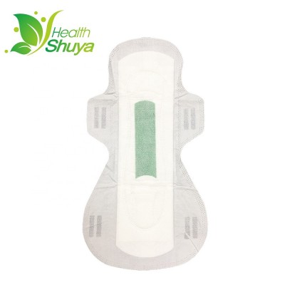 Food Grade free sample Top 10 brand name sanitary napkin with fan-shaped wings