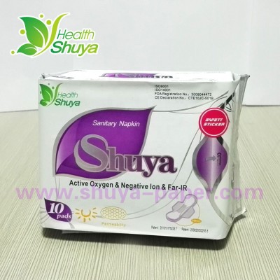 Breathable Shuya Anion Sanitary Napkin 280mm